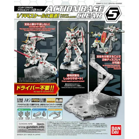 Gundam Gunpla Action Base 5 Clear