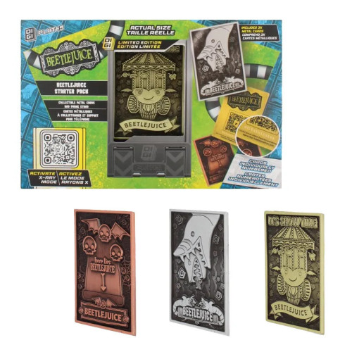 Beetlejuice Digiplate Starter Pack 3 Cartes Metal + Stand