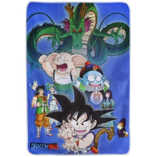 DBZ Dragon Ball Z Couverture Polaire 100X150cm Shenron And Heroes