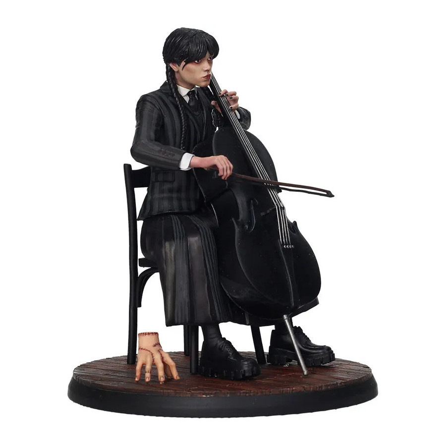 Wednesday Statue PVC Mercredi & Violoncelle 15cm