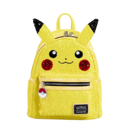 Pokemon Loungefly Mini Sac A Dos Sequin Pikachu Cosplay