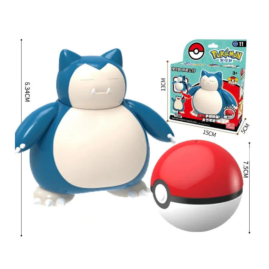 Pokemon Model Kit & Pokeball Ronflex 6cm