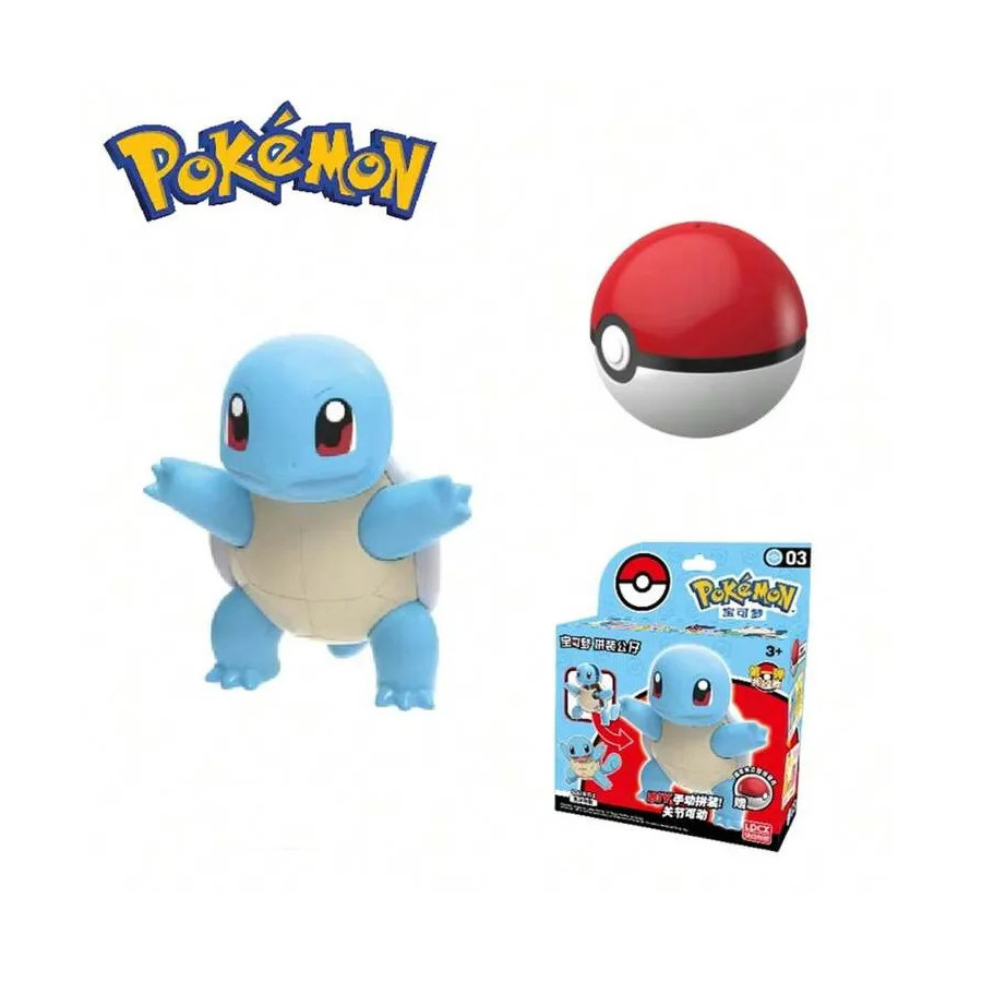 Pokemon Model Kit & Pokeball Carapuce 6Cm