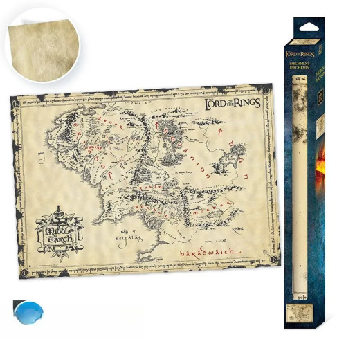 LORD OF THE RINGS - Poster parchemin - La Terre du Milieu