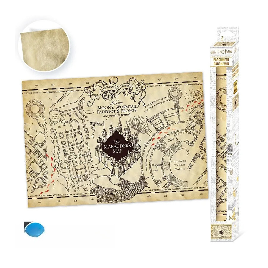 HARRY POTTER - Poster parchemin - Carte du Maraudeur