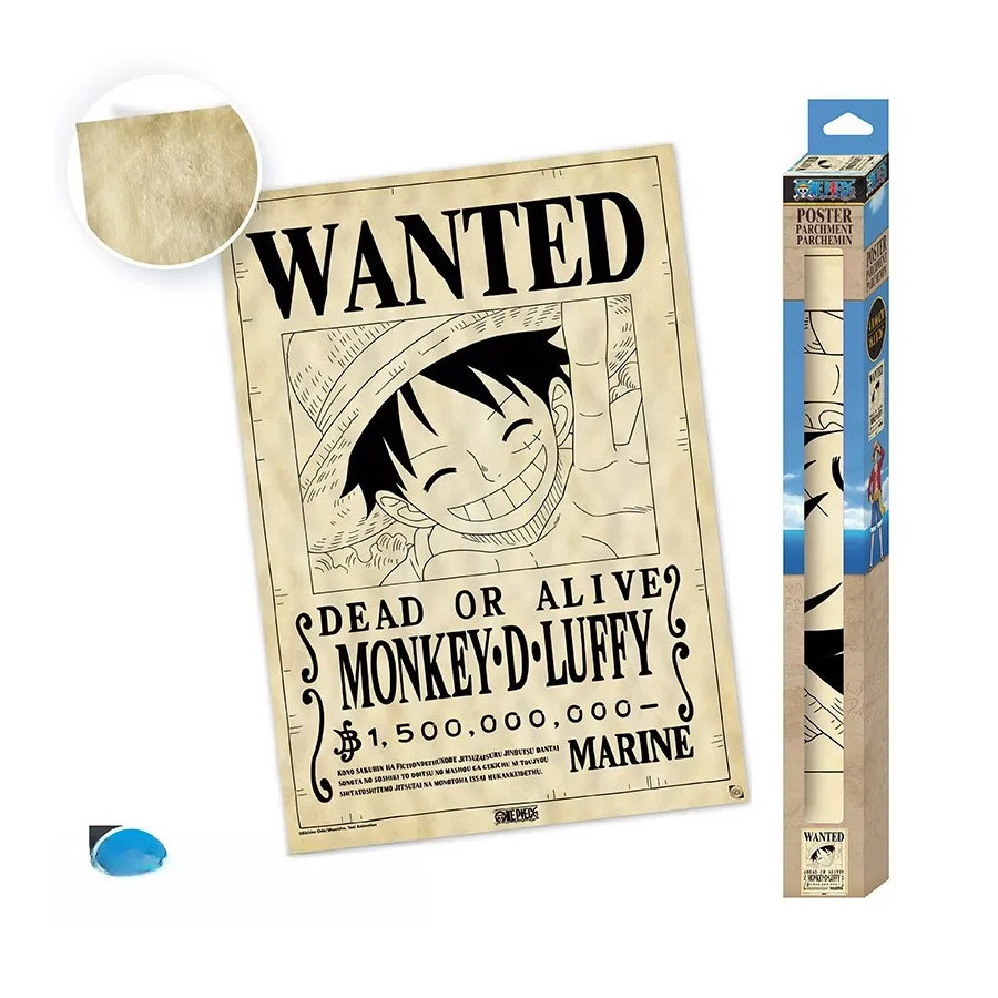 ONE PIECE - Poster parchemin - Wanted Luffy