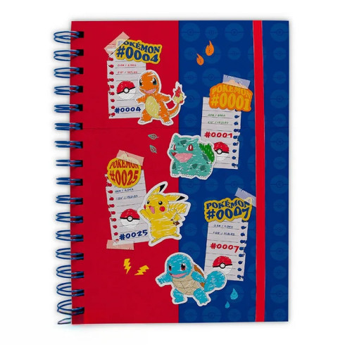 POKEMON - Cahier A5 Spirale "Red et Blue Partenaires"