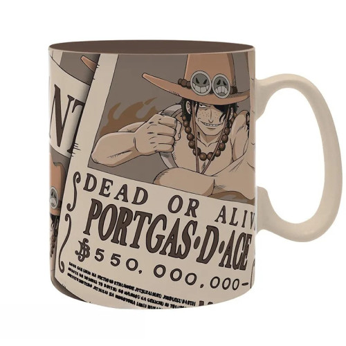 ONE PIECE - Mug - 460 ml - Wanted Ace - boîte carton