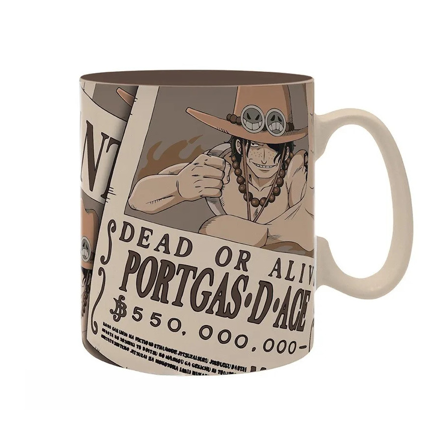 ONE PIECE - Mug - 460 ml - Wanted Ace - boîte carton