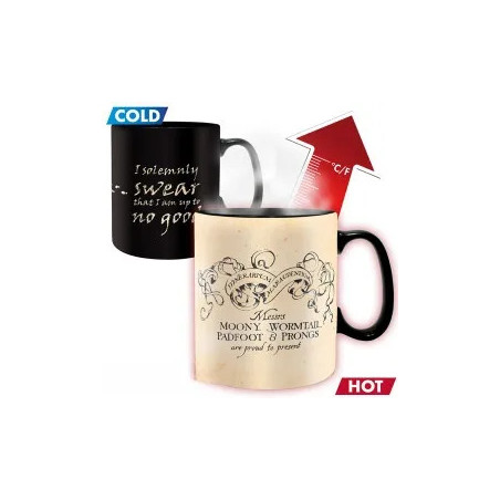 HARRY POTTER - Mug Heat Change - 460 ml - Maraudeur - cartonx2 79