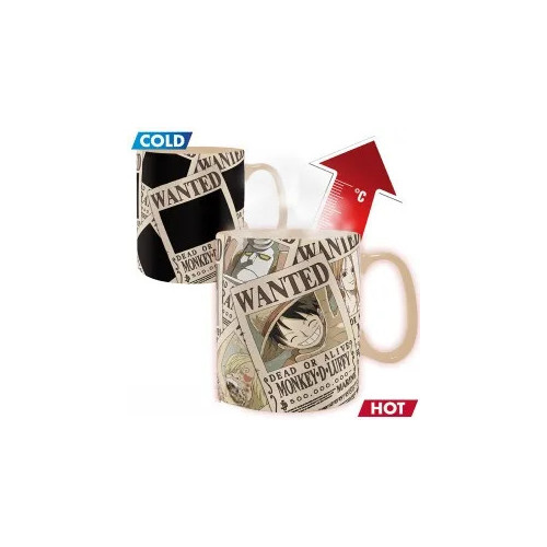 ONE PIECE - Mug Heat Change - 460 ml - Wanted - Boîte carton