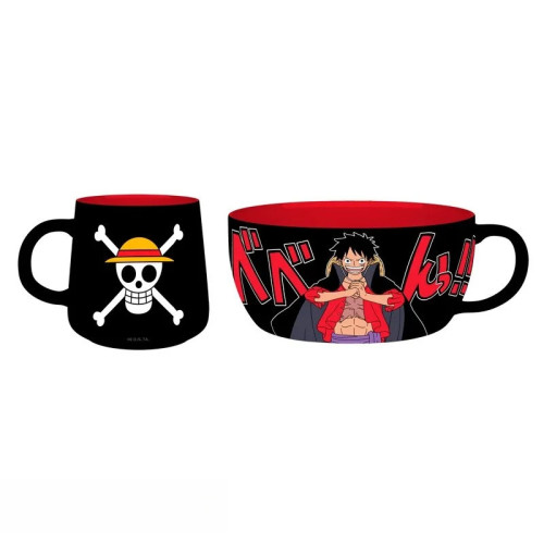 ONE PIECE - Set Petit Déjeuner Mug + Bol - Luffy 79