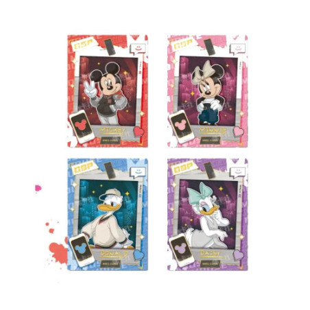Disney Cardfun Mickey in Real Life Boite 10 Boosters De 4 Cartes
