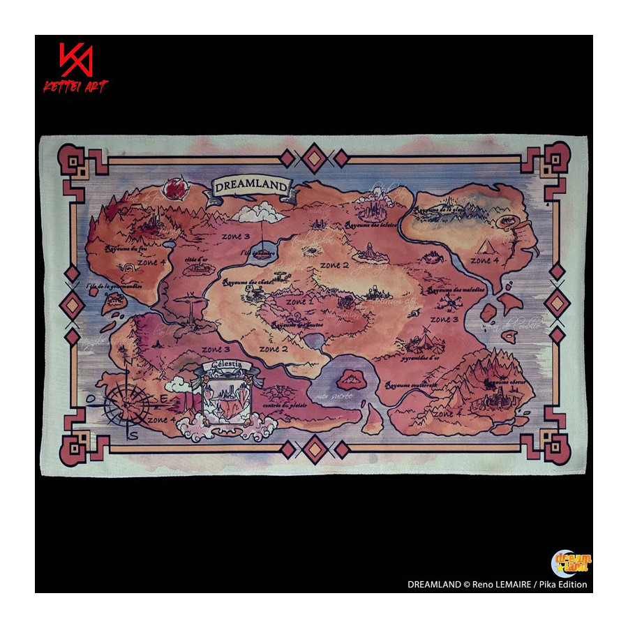 Dreamland Map En Tissu