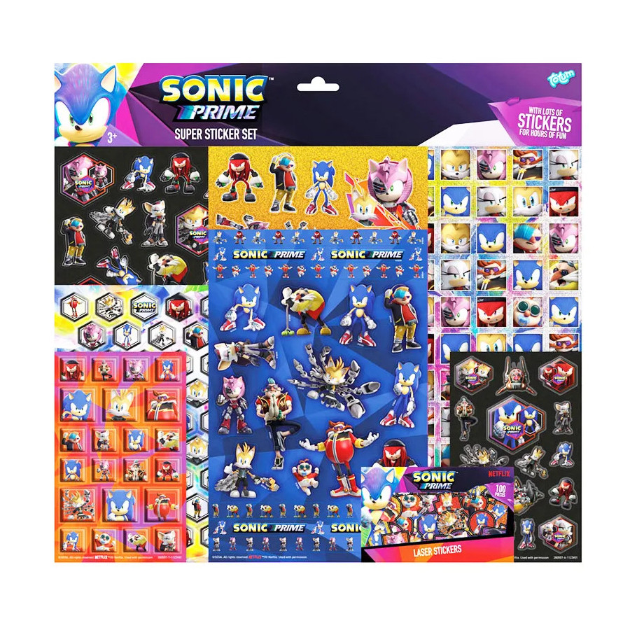 Sonic Prime Stickers Super Set
