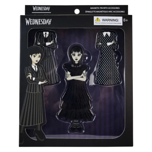 Wednesday Loungefly Paper Doll Pin Wednesday Addams