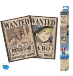ONE PIECE - Set 2 Posters Chibi 52x38 - Wanted Sabo & Ace