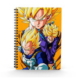 DBZ Dragon Ball Cahier Spirale 3D 15X21Cm Saiyans