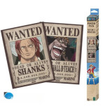 ONE PIECE - Set 2 Posters Chibi 52x38 - Wanted Shanks & Blackbeard
