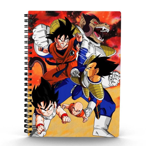 DBZ Dragon Ball Cahier Spirale 3D 30X21Cm Goku Vs Vegeta