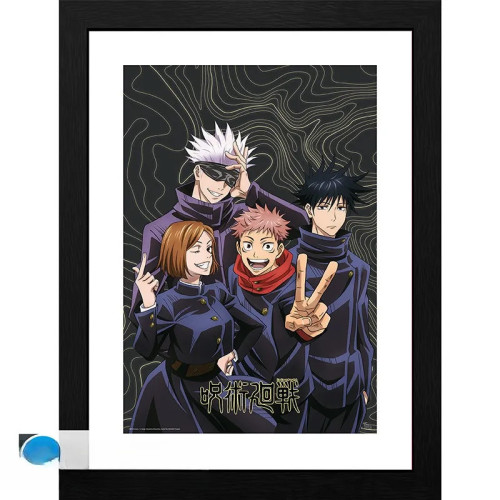 JUJUTSU KAISEN - Tirage encadré "Photo de groupe" (30x40)