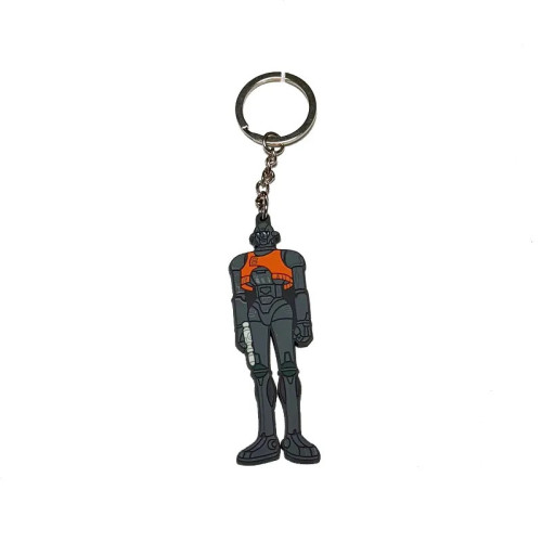 Capitaine Flam Porte Clé Gomme Personnage Crag 8cm