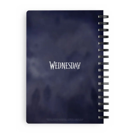 Wednesday Cahier Spirale 3D 30X21Cm Rain