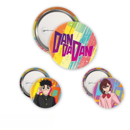 DAN DA DAN - Pack de Badges - Momo & Okarun