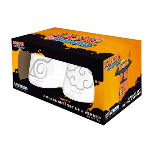 NARUTO SHIPPUDEN - Set de 2 verres - Konoha & Akatsuki EUROPE