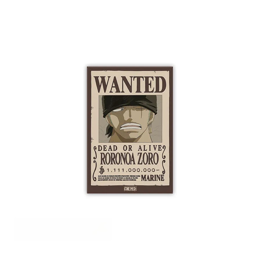 ONE PIECE - Aimant Standard - Wanted Zoro