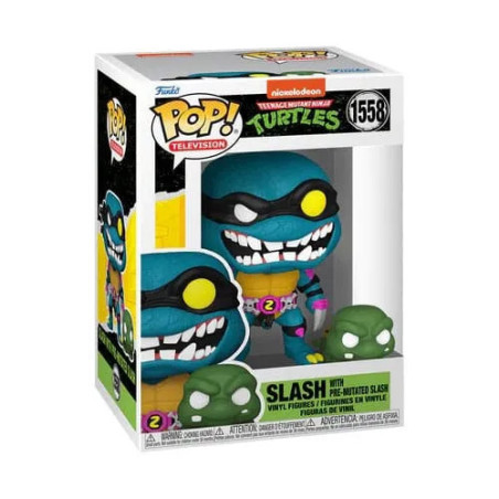 TMNT Tortues Ninja Pop S4 Slash & Pre-Mutated Turtle Slash