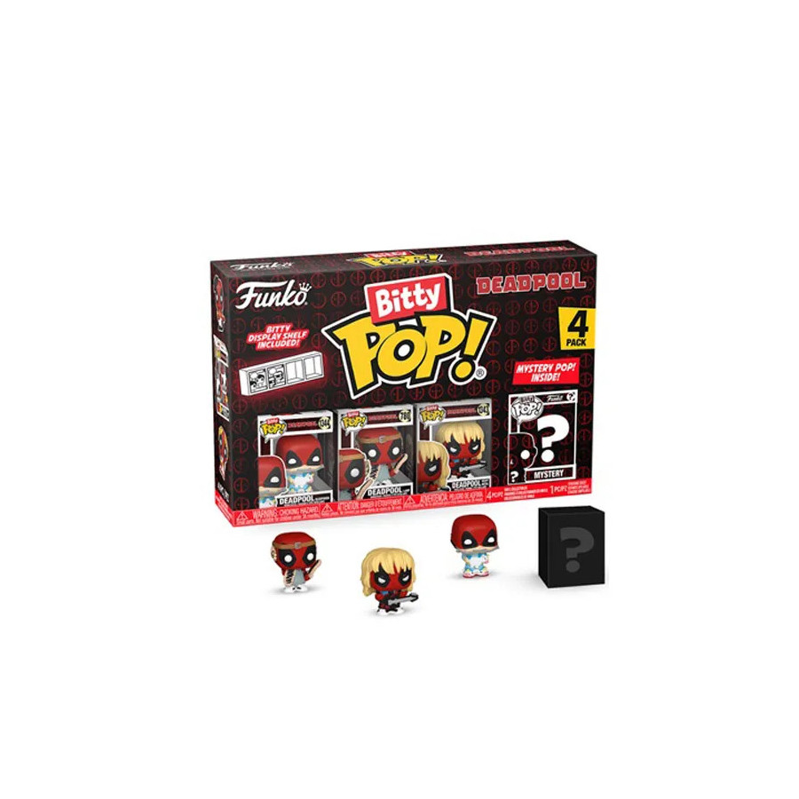 Marvel Bitty Pop Deadpool Sleepover 4-Pack
