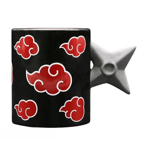 NARUTO SHIPPUDEN - Mug 3D anse - Shuriken Akatsuki