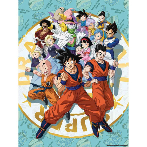 DBZ Dragon Ball Super Golden Poster Personnages