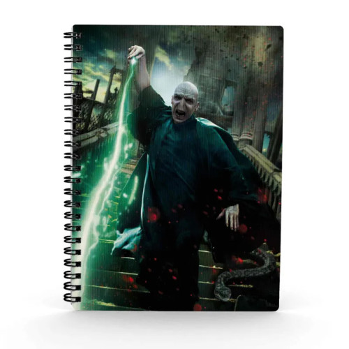 Harry Potter Cahier A5 3D Effect Voldemort