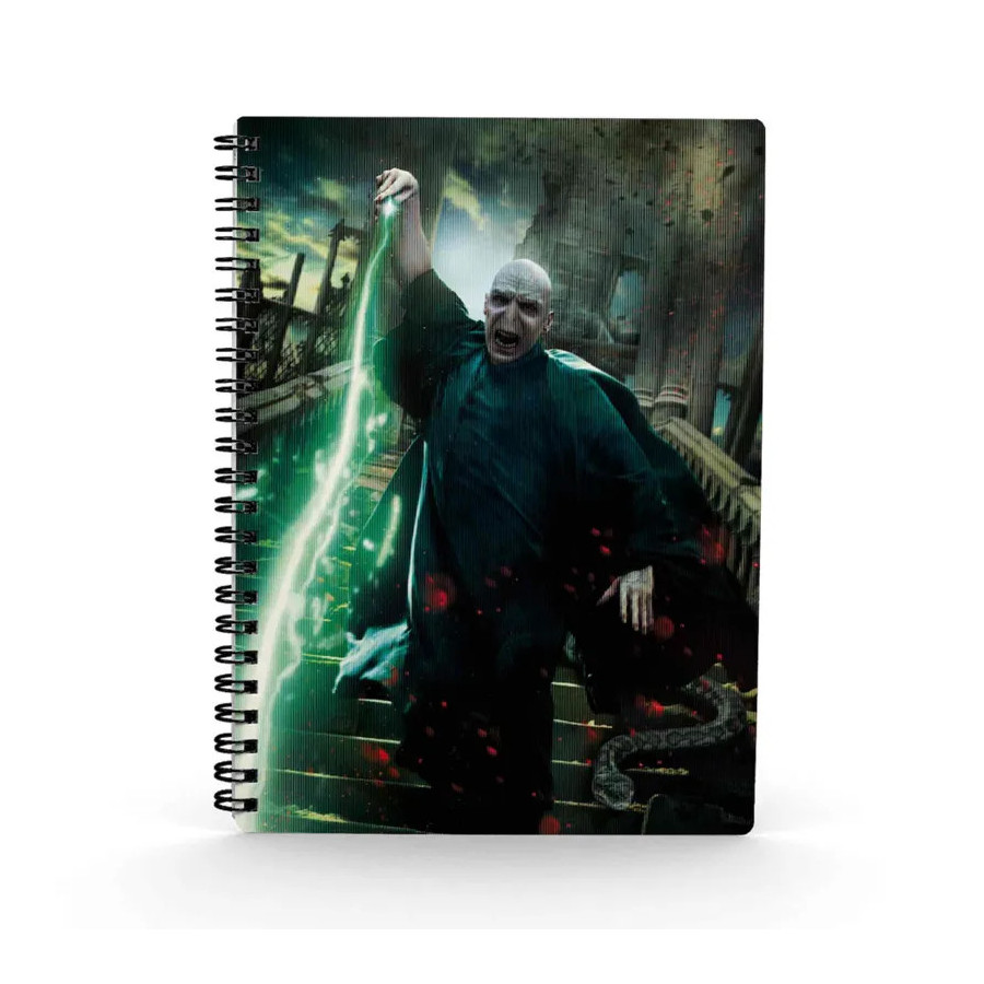 Harry Potter Cahier A5 3D Effect Voldemort